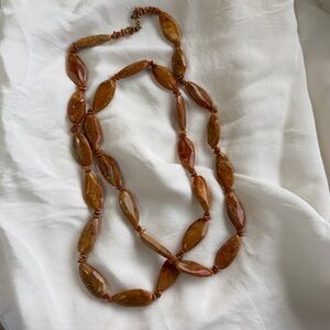 Chunky Brown Beaded Necklace